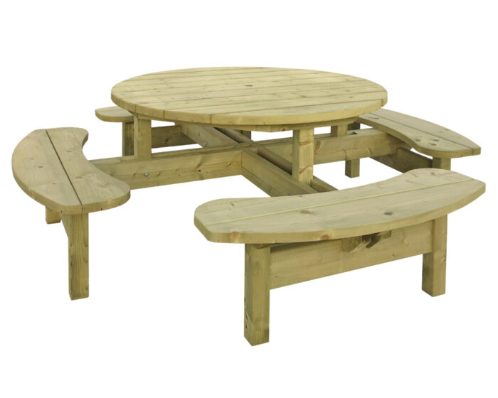 Round Picnic Table (8 Person)