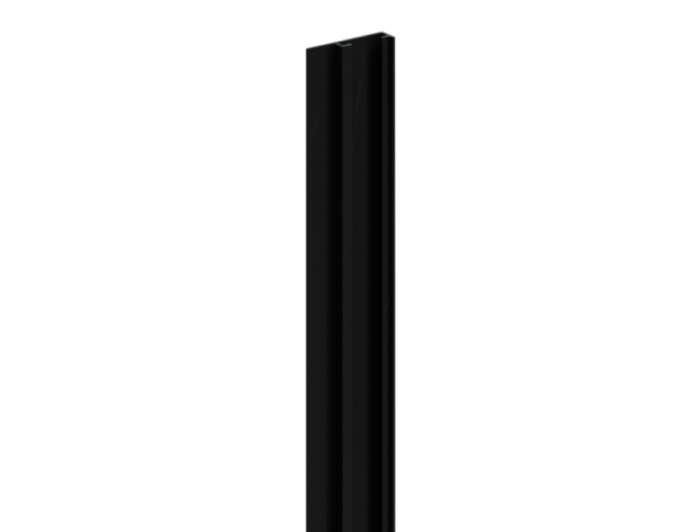 DuraPost 2.1m Black Cover Strip for U-Channel